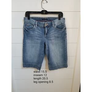 Tommy Hilfiger Womens size 4 denim blue jean Bermuda shorts light wash Y2K